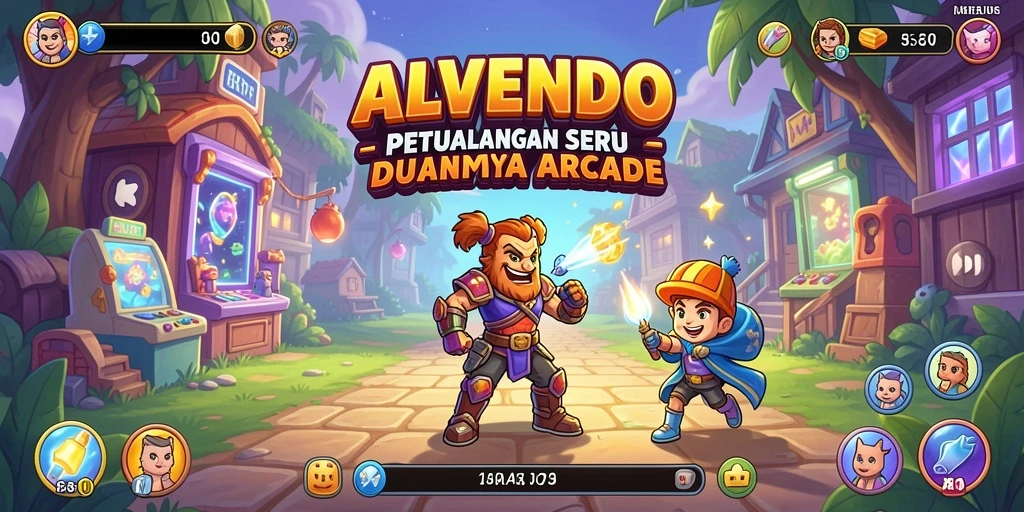 Tampilan gameplay seru dan penuh aksi di ALVENDO.