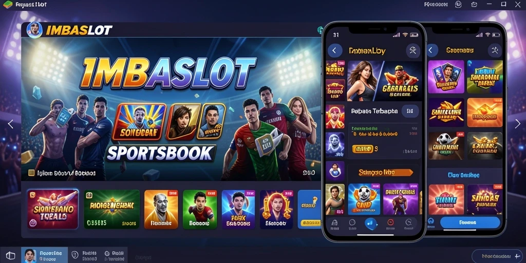 Tampilan gameplay menarik dari aplikasi IMBASLOT untuk taruhan sportsbook.