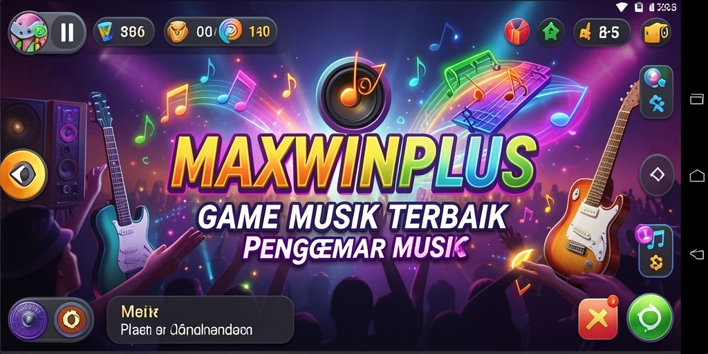 Tampilan gameplay interaktif dalam MAXWINPLUS yang penuh warna.